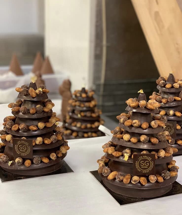 Sapins en chocolat, création de fêtes